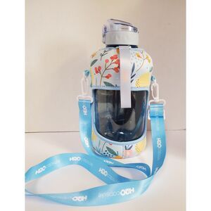 H20 Capsule Lemon Drops Carry All Half Gallon Water Bottle with Storage Sleeve